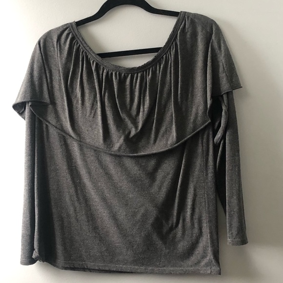 Nation LTD ruffle long sleeve top - Picture 4 of 4